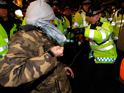 UK cop doublespeak: Peaceful protest is terror?