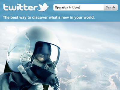 Operation in Libya – now live at Twitter