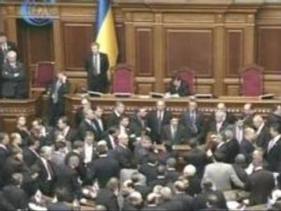 Opposition turns off electricity in Ukrainian Parliament