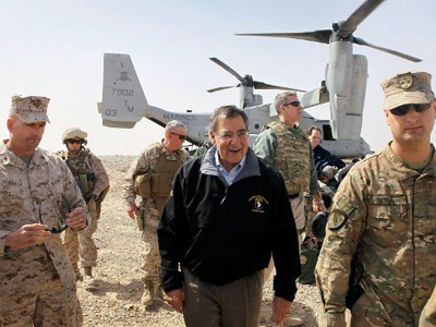 Panetta a target? Car explodes on Afghan runway as Defense Sec. lands