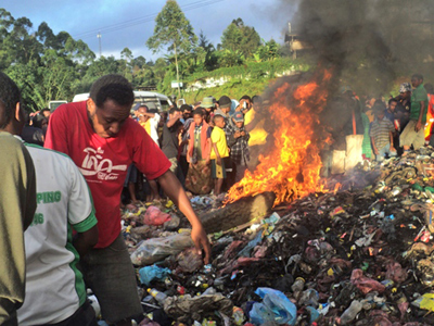 Young mother burnt alive 'for sorcery' in Papua New Guinea
