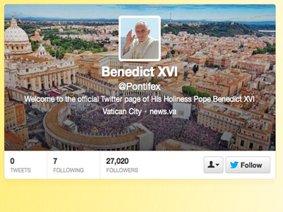 Pope to launch Twitter account, Q&A planned