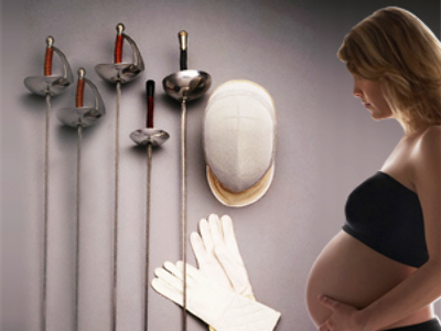 Pregnant fencers put careers on ice