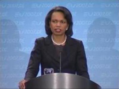 Rice criticises Russia's warning against U.S. missile shield