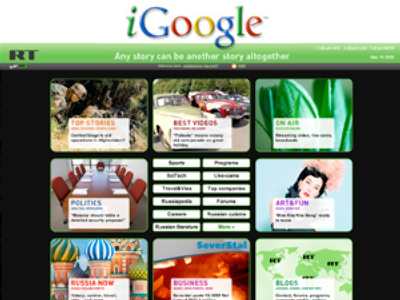 RT – now on iGoogle