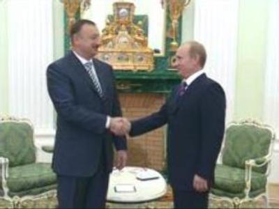 Russian and Azerbaijan Presidents meet