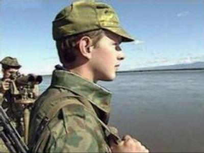 Russian border guards have their day