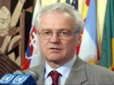 Russian envoy to UN disclaims protesting at Security Council