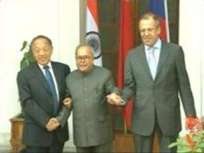 Russian, Indian and Chinese FMs meet in New Delhi