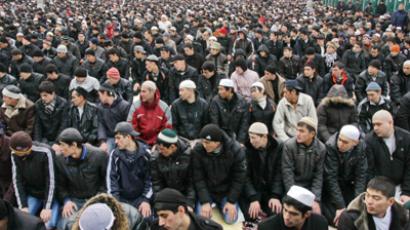 Russian Muslims swarm Moscow for 'Feast of Sacrifice 