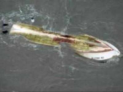 Russian schooner capsizes in Russia's Far East