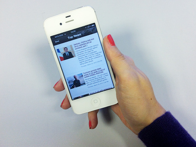 App and running: Smartphone news views explode
