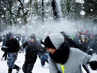 Frosty reception: Snowball fights banned in Belgium region