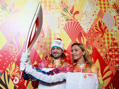 Firebird flame: Sochi Winter Olympic torch unveiled