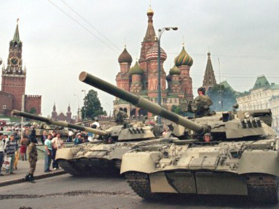 Coup of '91 - tank tracks to democracy