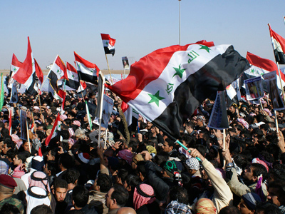 Thousands of Iraqi Sunnis rally against Shia-led government