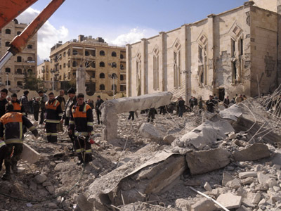 Blasts bring Aleppo into Syrian fray