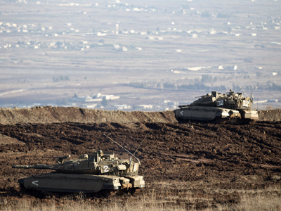 Israel and Syria exchange fire in Golan