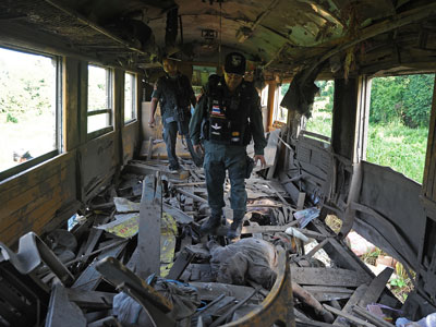 Two killed, more than a dozen injured after train ambush in southern Thailand