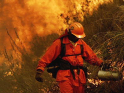 Thousands flee California wildfires