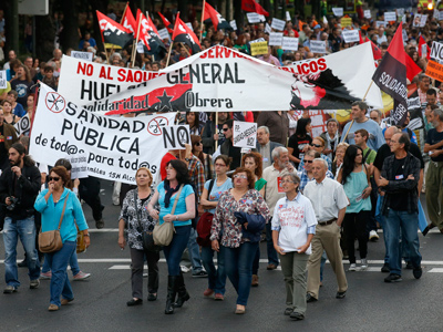 Several thousand march against austerity in Madrid (PHOTOS)