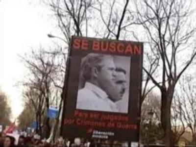 Thousands protest against Iraq war