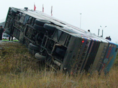 Three dead in the tourist bus turnover in Smolensk