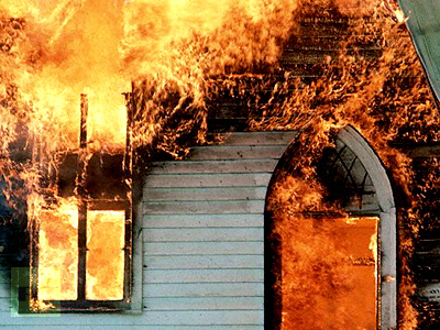 Three churches torched overnight in southern Russia