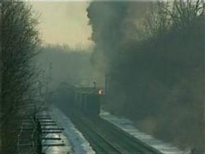 Train explodes in New York