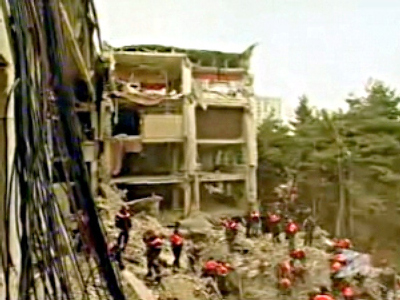 TV station building in Tbilisi collapsed