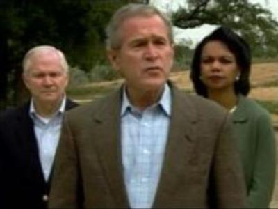 U.S. President Bush reviews Iraq strategy with National Security Council