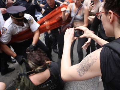 Wall St protests: Police harsh, media silent?