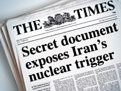 British newspaper: Iran testing “key component” for nuclear bomb