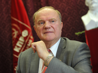 Gennady Zyuganov (RIA Novosti / <b>Alexander Utkin</b>) - zyuganov-gennady