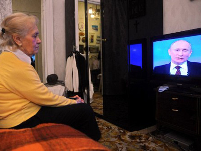Elections night beats ratings records on Russian TV