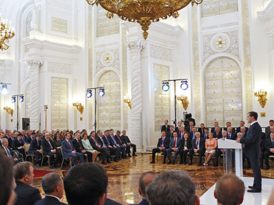 Medvedev spoke as future PM – experts