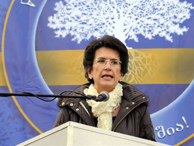 Georgia’s opposition leader advocates peaceful change of power