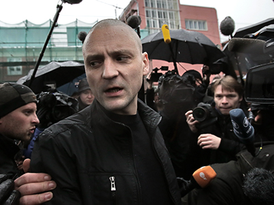 Leftist leader Udaltsov charged with conspiracy to organize riots
