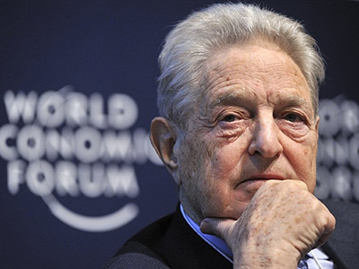 Davos: A Hungarian-American financier George Soros. (AFP Photo / Fabrice Coffrini)