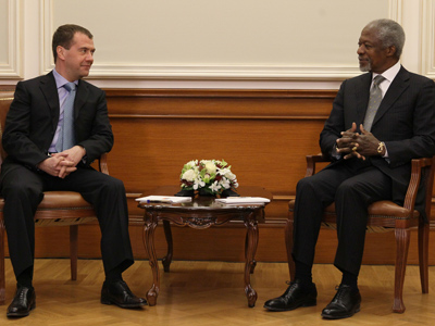 Medvedev: Annan’s mission is last chance for Syria