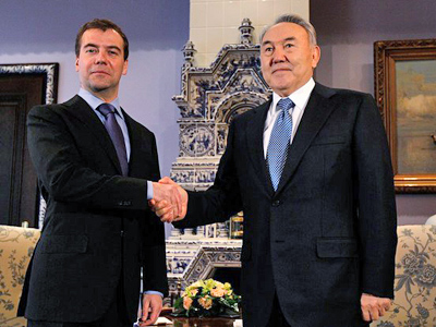 Medvedev wishes Nazarbayev luck at presidential election