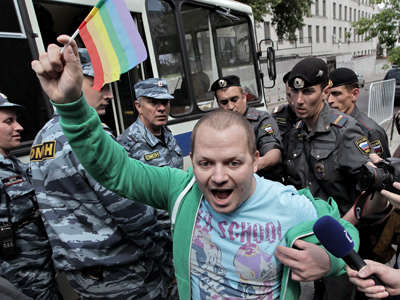 Moscow court upholds 100-year ban on gay pride events