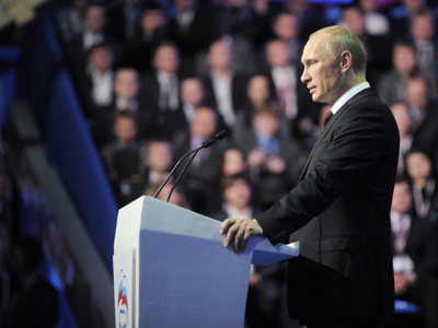 Putin thanks United Russia, promises to work for progress