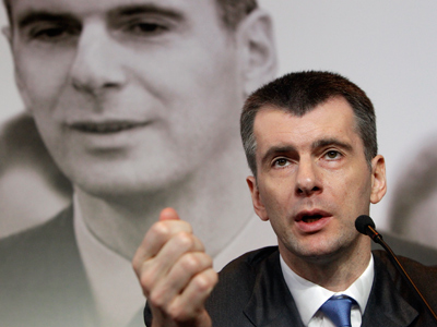 Prokhorov to ‘unite society’ with new party