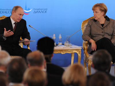 Putin denies chill in Moscow-Berlin ties