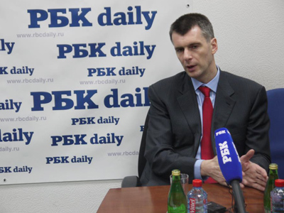 Runoff elections would contribute to democracy – Prokhorov