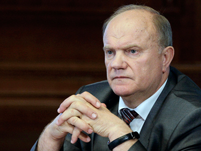 Russia’s Communist Party leader calls his presidential prospects strong