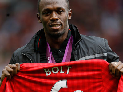 Man Utd fans want Bolt on their team