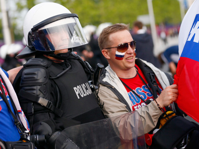 Two Russian football fans sentenced to jail in Poland