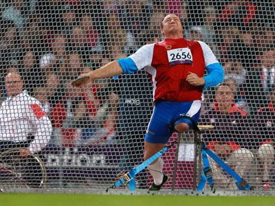 Discus thrower earns fifth gold for Russia at London Paralympics